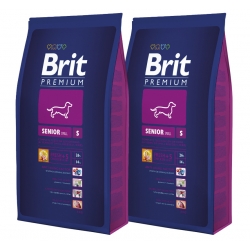 BRIT PREMIUM BY NATURE SENIOR SMALL / MEDIUM S / M 2x8KG + GRATIS